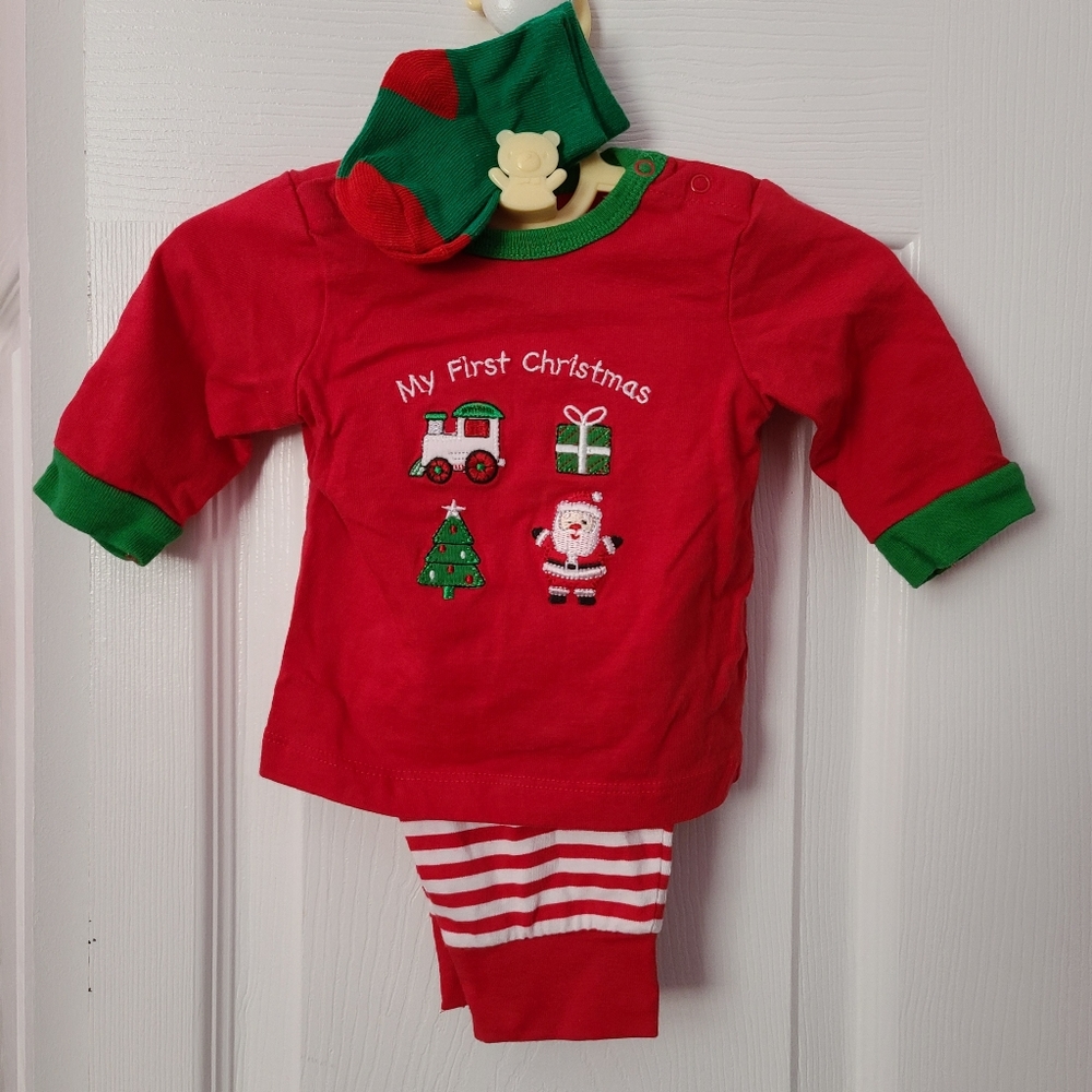 Little Me My First Christmas outfit 3 months